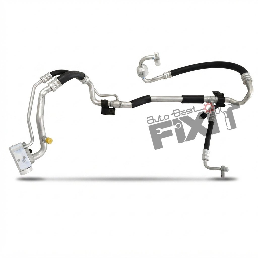 HANON TUBE ASSY-SUCTION & LIQUID DSL RHD (YELLOW LABLE) | HYUNDAI CRETA 1ST GEN (2015-2018), CRETA 1ST GEN F/L (2018-2020) DSL Compatible with HYUNDAI CRETA Vehicle_4