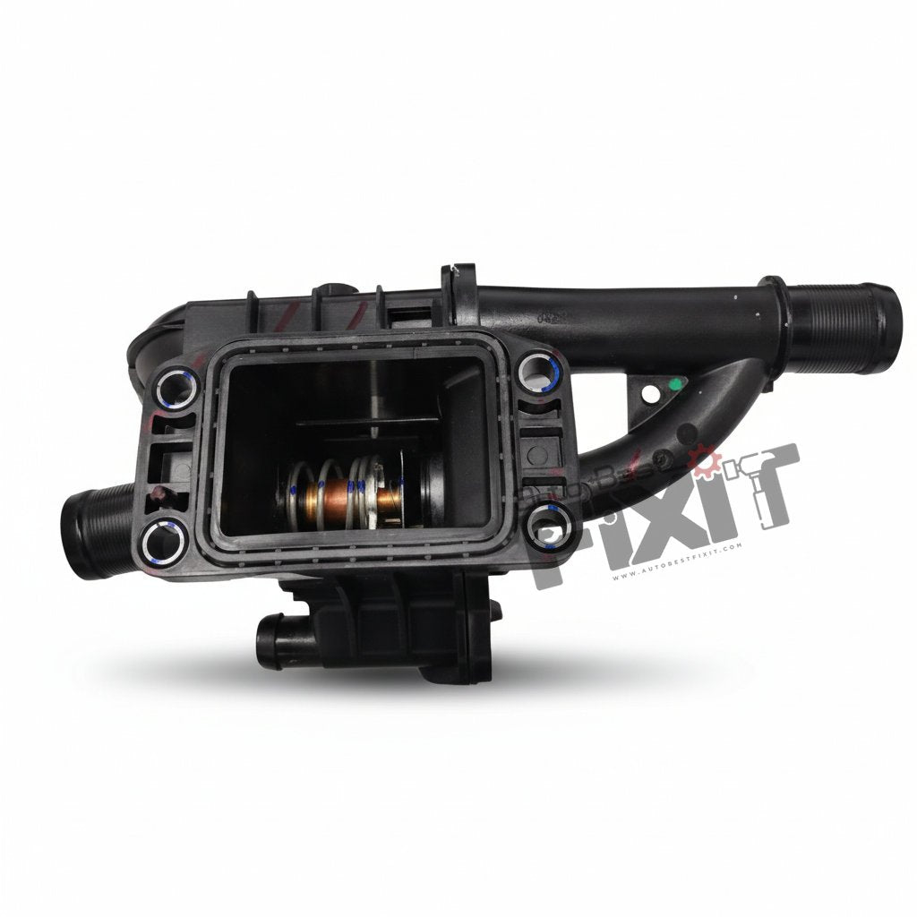 FORD HOUSING ASSY, THERMOSTATE-ASPIRE 1ST GEN 2015-2018 DSL/ECOSPORT 2013-2017 DSL/FIESTA 1ST GEN 2005-2015 DSL/FIGO 1ST GEN 2010-2012 DSL/FIGO 2ND GEN 2015-2020 DSL/FREESTYLE 2018-2022 DSL Compatible with FORD ECOSPORT Vehicle_1
