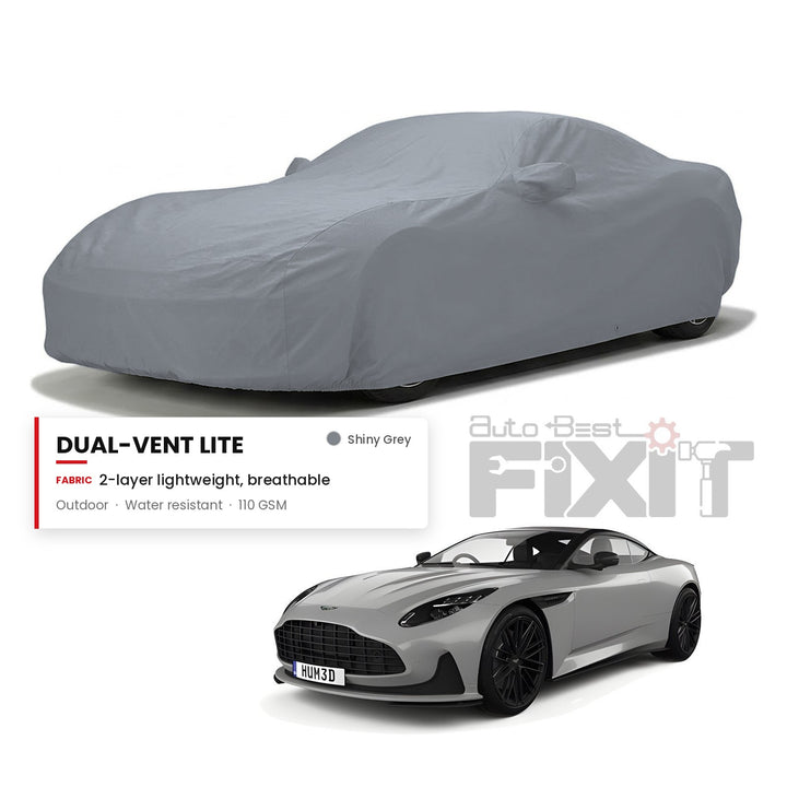 Aston Martin DB12 Car Body Cover Waterproof, Scratch Proof with Cotton Lining, Mirror & Antenna Pockets