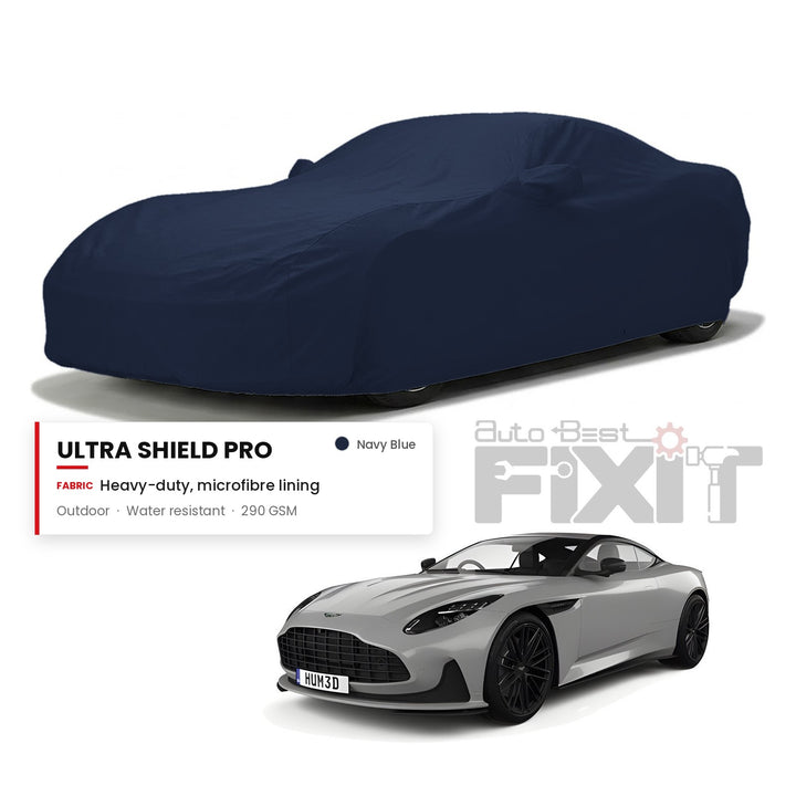 Aston Martin DB12 Car Body Cover Waterproof, Scratch Proof with Cotton Lining, Mirror & Antenna Pockets