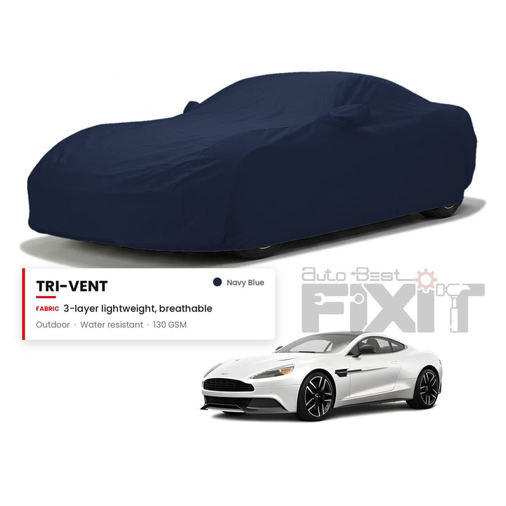 Aston Martin Vanquish Car Body Cover Waterproof, Scratch Proof with Cotton Lining, Mirror & Antenna Pockets