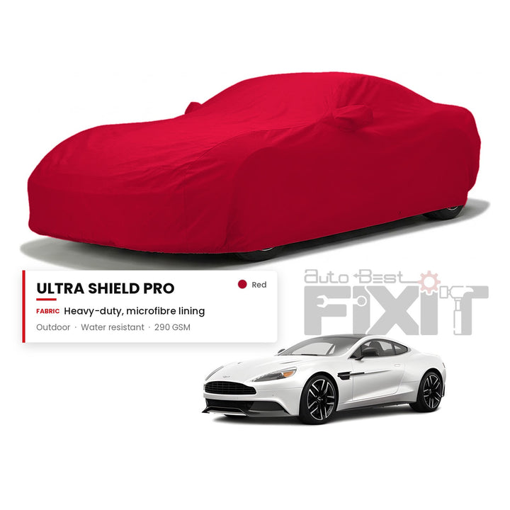 Aston Martin Vanquish Car Body Cover Waterproof, Scratch Proof with Cotton Lining, Mirror & Antenna Pockets