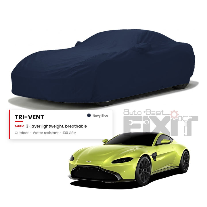 Aston Martin Vantage Car Body Cover Waterproof, Scratch Proof with Cotton Lining, Mirror & Antenna Pockets