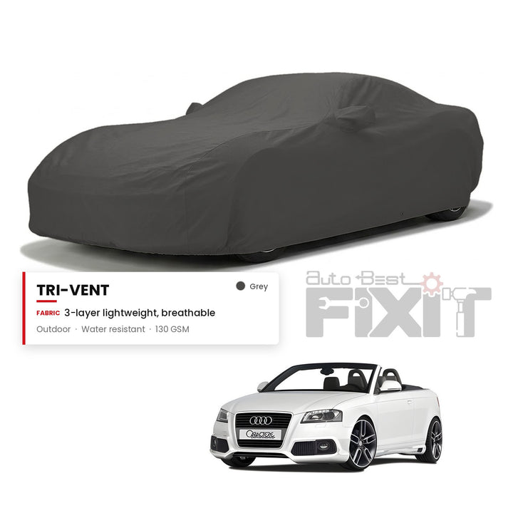 Audi A3 Cabriolet Car Body Cover Waterproof, Scratch Proof with Cotton Lining, Mirror & Antenna Pockets