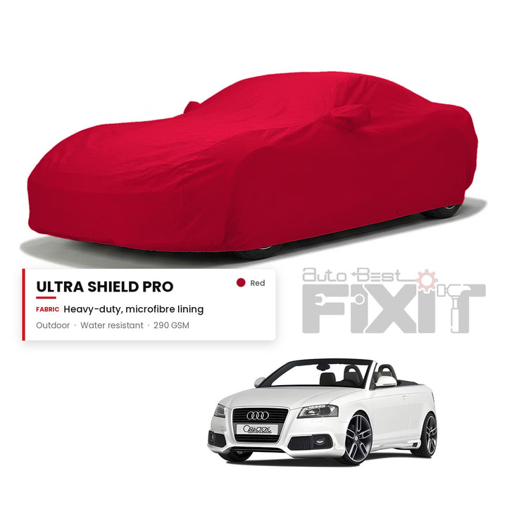 Audi A3 Cabriolet Car Body Cover Waterproof, Scratch Proof with Cotton Lining, Mirror & Antenna Pockets