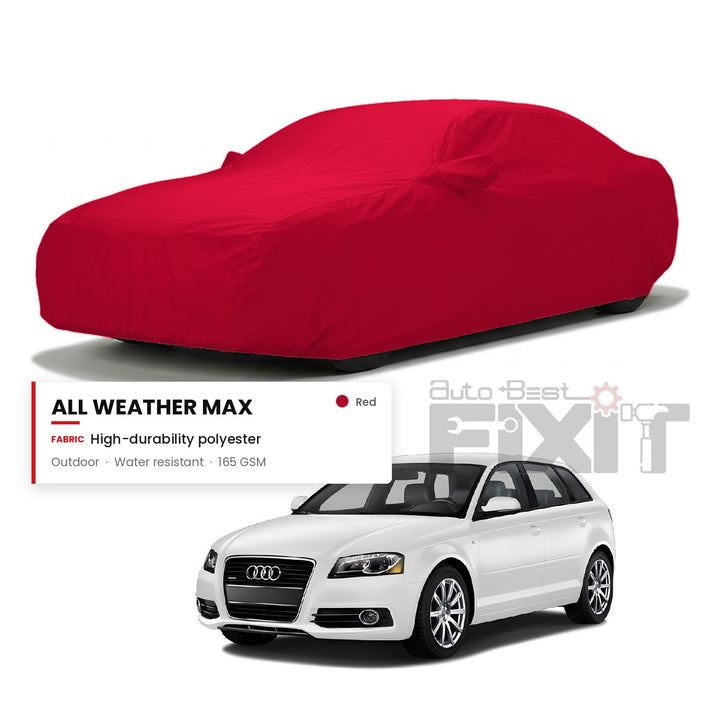 Audi A3 Car Body Cover Waterproof, Scratch Proof with Cotton Lining, Mirror & Antenna Pockets