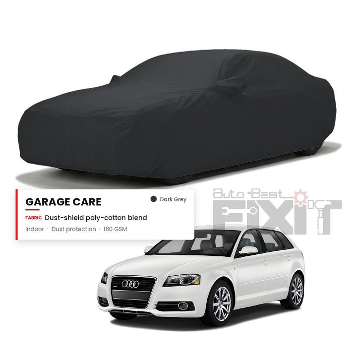 Audi A3 Car Body Cover Waterproof, Scratch Proof with Cotton Lining, Mirror & Antenna Pockets