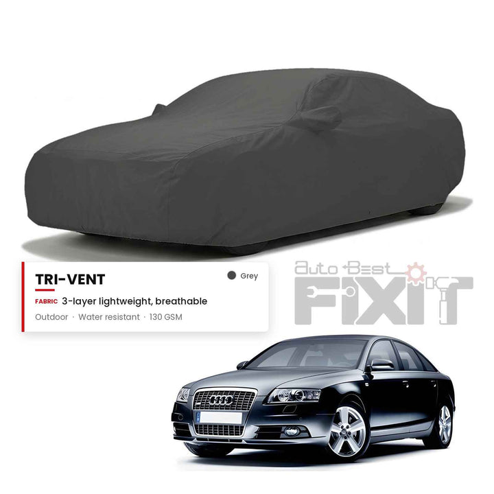 Audi A6 Car Body Cover Waterproof, Scratch Proof with Cotton Lining, Mirror & Antenna Pockets