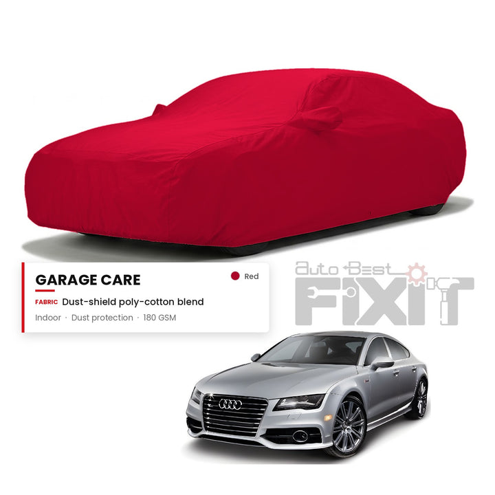 Audi A7 Car Body Cover Waterproof, Scratch Proof with Cotton Lining, Mirror & Antenna Pockets