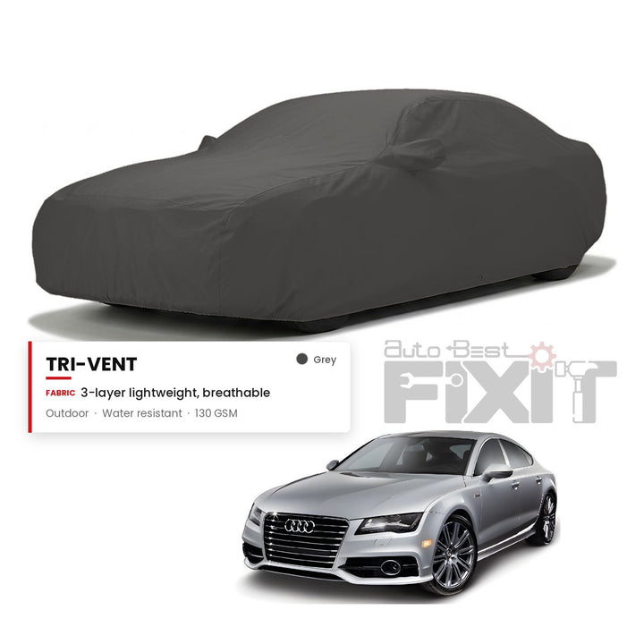 Audi A7 Car Body Cover Waterproof, Scratch Proof with Cotton Lining, Mirror & Antenna Pockets