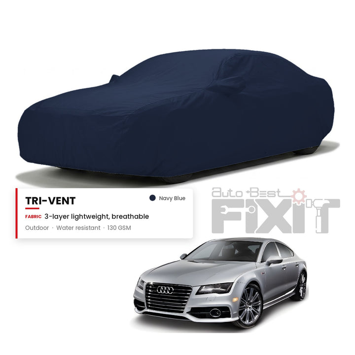 Audi A7 Car Body Cover Waterproof, Scratch Proof with Cotton Lining, Mirror & Antenna Pockets