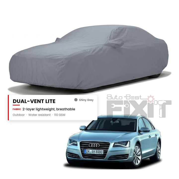 Audi A8 Car Body Cover Waterproof, Scratch Proof with Cotton Lining, Mirror & Antenna Pockets