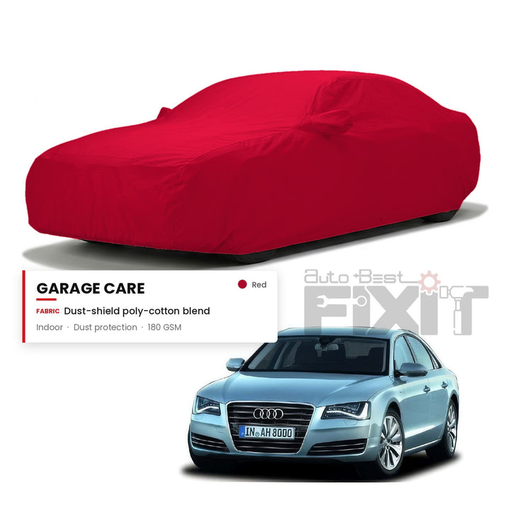 Audi A8 Car Body Cover Waterproof, Scratch Proof with Cotton Lining, Mirror & Antenna Pockets