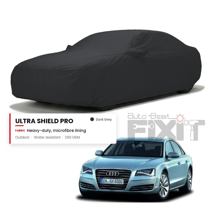Audi A8 Car Body Cover Waterproof, Scratch Proof with Cotton Lining, Mirror & Antenna Pockets