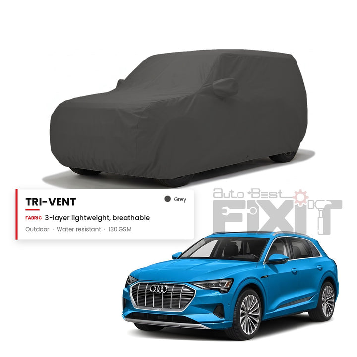 Audi e-tron Car Body Cover Waterproof, Scratch Proof with Cotton Lining, Mirror & Antenna Pockets