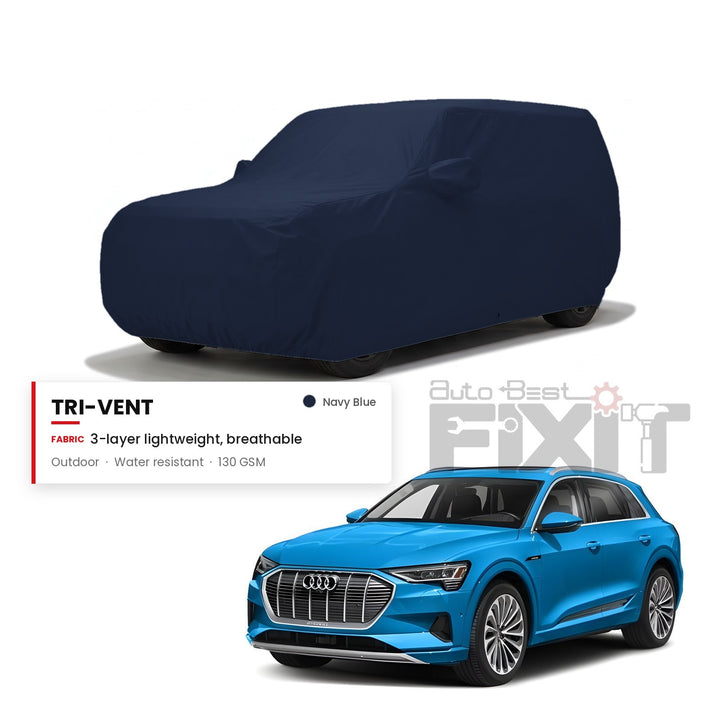 Audi e-tron Car Body Cover Waterproof, Scratch Proof with Cotton Lining, Mirror & Antenna Pockets