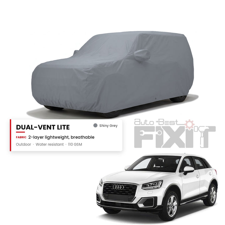 Audi Q2 Car Body Cover Waterproof, Scratch Proof with Cotton Lining, Mirror & Antenna Pockets