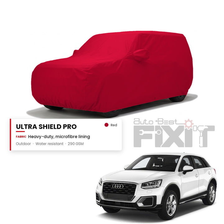 Audi Q2 Car Body Cover Waterproof, Scratch Proof with Cotton Lining, Mirror & Antenna Pockets