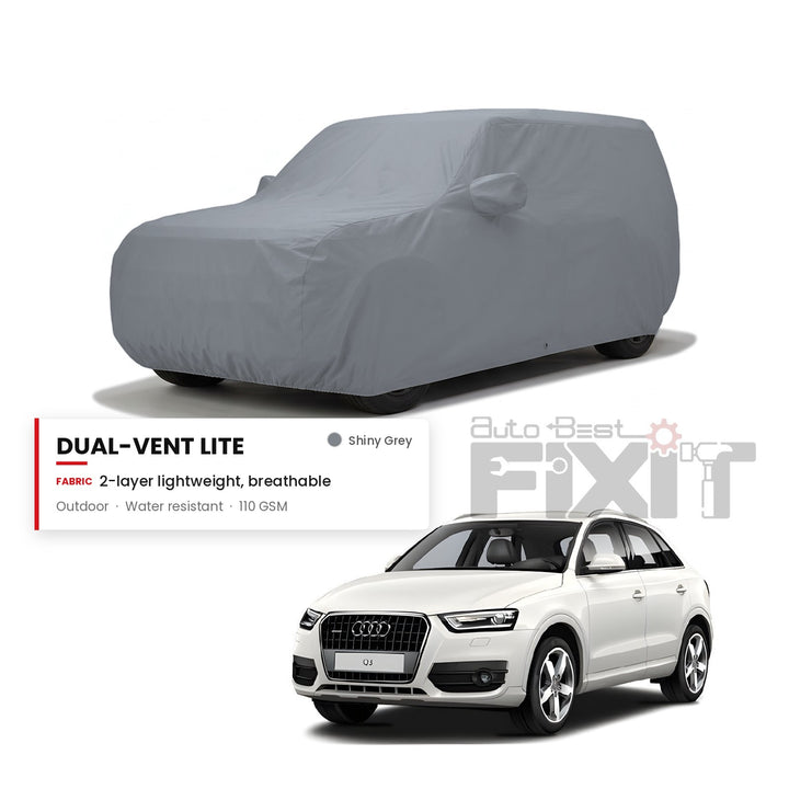 Audi Q3 Car Body Cover Waterproof, Scratch Proof with Cotton Lining, Mirror & Antenna Pockets