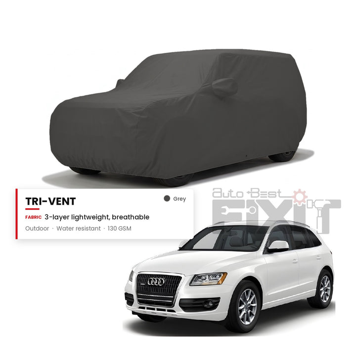 Audi Q5 Car Body Cover Waterproof, Scratch Proof with Cotton Lining, Mirror & Antenna Pockets