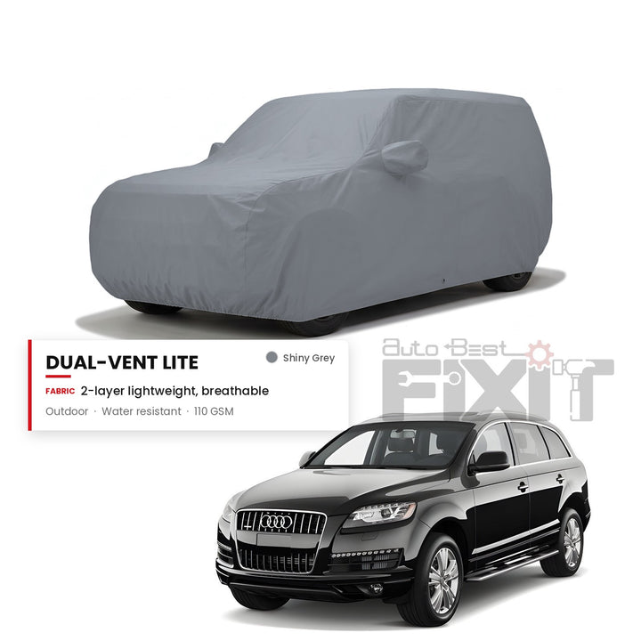 Audi Q7 Car Body Cover Waterproof, Scratch Proof with Cotton Lining, Mirror & Antenna Pockets