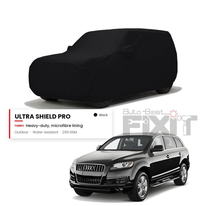 Audi Q7 Car Body Cover Waterproof, Scratch Proof with Cotton Lining, Mirror & Antenna Pockets