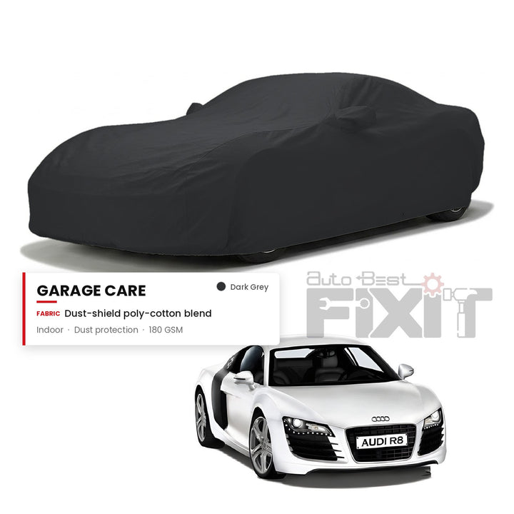 Audi R8 Car Body Cover Waterproof, Scratch Proof with Cotton Lining, Mirror & Antenna Pockets