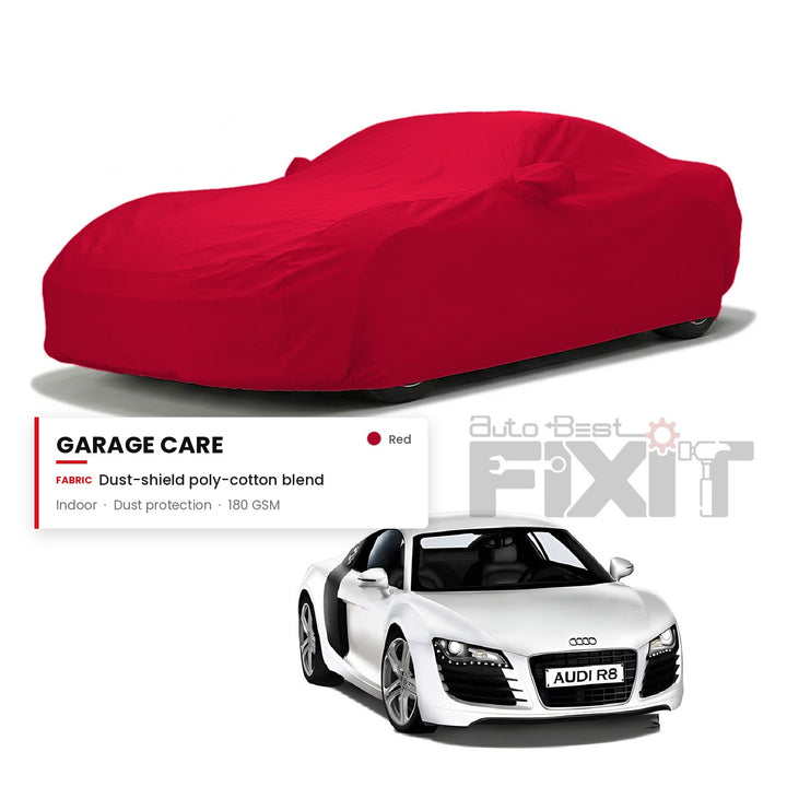 Audi R8 Car Body Cover Waterproof, Scratch Proof with Cotton Lining, Mirror & Antenna Pockets