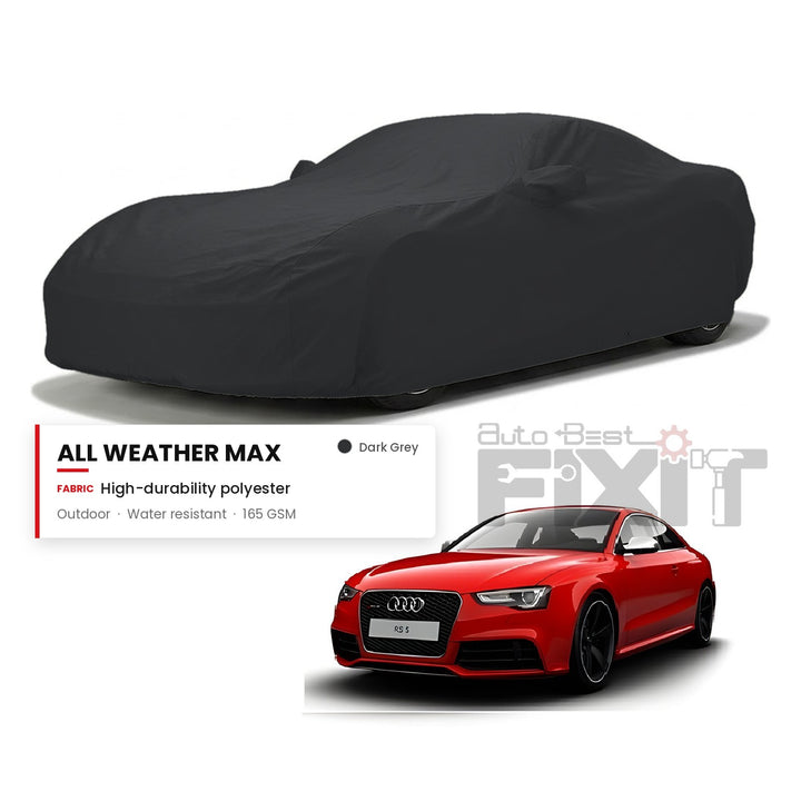 Audi RS5 Car Body Cover Waterproof, Scratch Proof with Cotton Lining, Mirror & Antenna Pockets