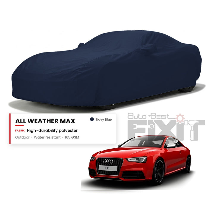 Audi RS5 Car Body Cover Waterproof, Scratch Proof with Cotton Lining, Mirror & Antenna Pockets