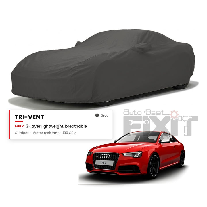 Audi RS5 Car Body Cover Waterproof, Scratch Proof with Cotton Lining, Mirror & Antenna Pockets