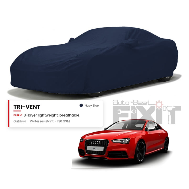Audi RS5 Car Body Cover Waterproof, Scratch Proof with Cotton Lining, Mirror & Antenna Pockets