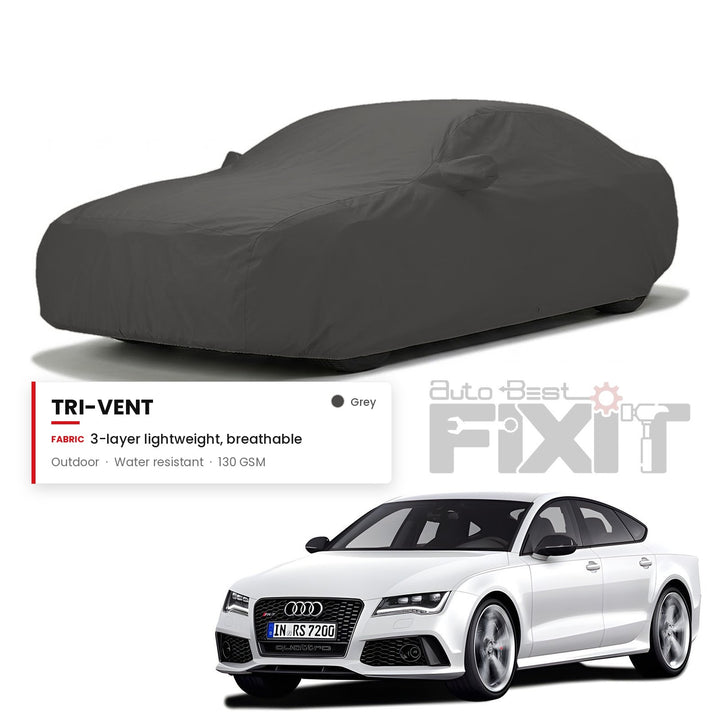 Audi RS7 Car Body Cover Waterproof, Scratch Proof with Cotton Lining, Mirror & Antenna Pockets