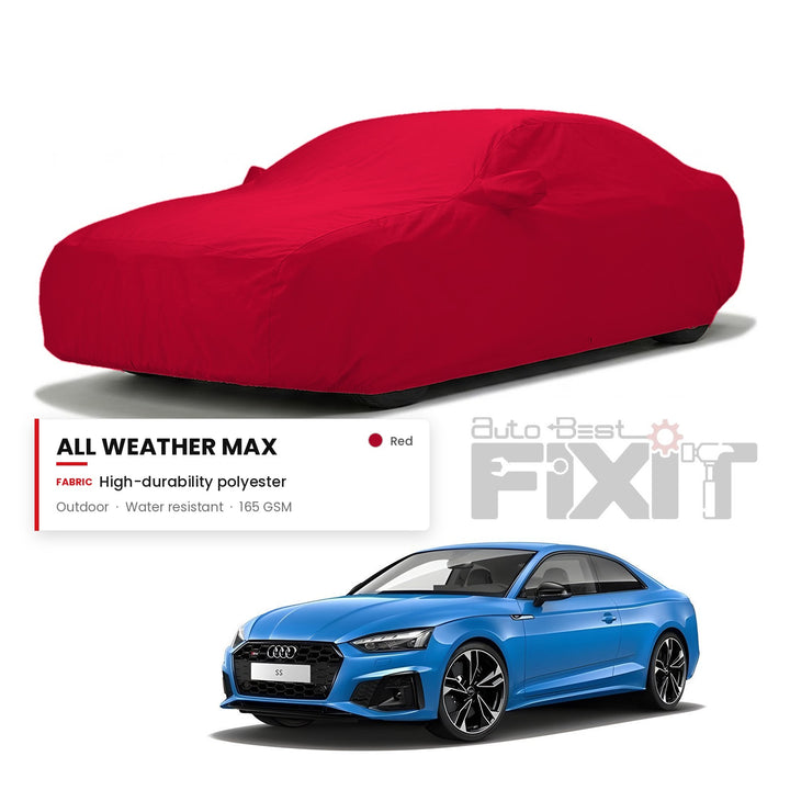 Audi S5 Car Body Cover Waterproof, Scratch Proof with Cotton Lining, Mirror & Antenna Pockets