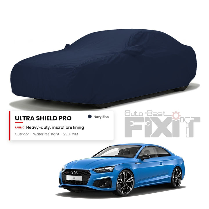 Audi S5 Car Body Cover Waterproof, Scratch Proof with Cotton Lining, Mirror & Antenna Pockets