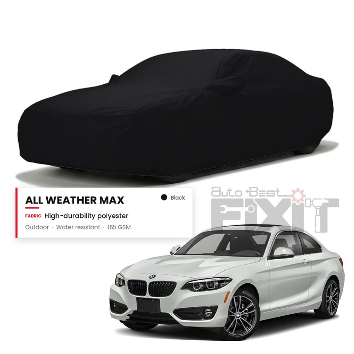 BMW 2 Series Car Body Cover Waterproof, Scratch Proof with Cotton Lining, Mirror & Antenna Pockets