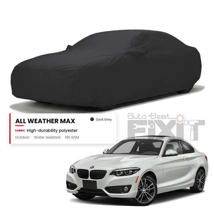 BMW 2 Series Car Body Cover Waterproof, Scratch Proof with Cotton Lining, Mirror & Antenna Pockets
