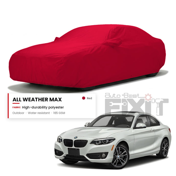 BMW 2 Series Car Body Cover Waterproof, Scratch Proof with Cotton Lining, Mirror & Antenna Pockets