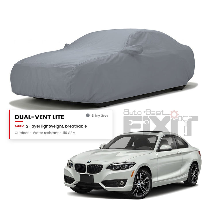BMW 2 Series Car Body Cover Waterproof, Scratch Proof with Cotton Lining, Mirror & Antenna Pockets