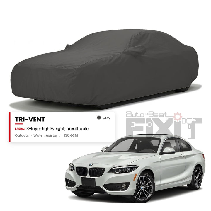 BMW 2 Series Car Body Cover Waterproof, Scratch Proof with Cotton Lining, Mirror & Antenna Pockets