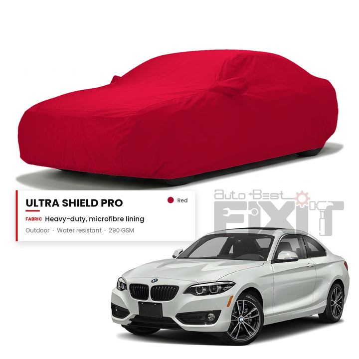 BMW 2 Series Car Body Cover Waterproof, Scratch Proof with Cotton Lining, Mirror & Antenna Pockets