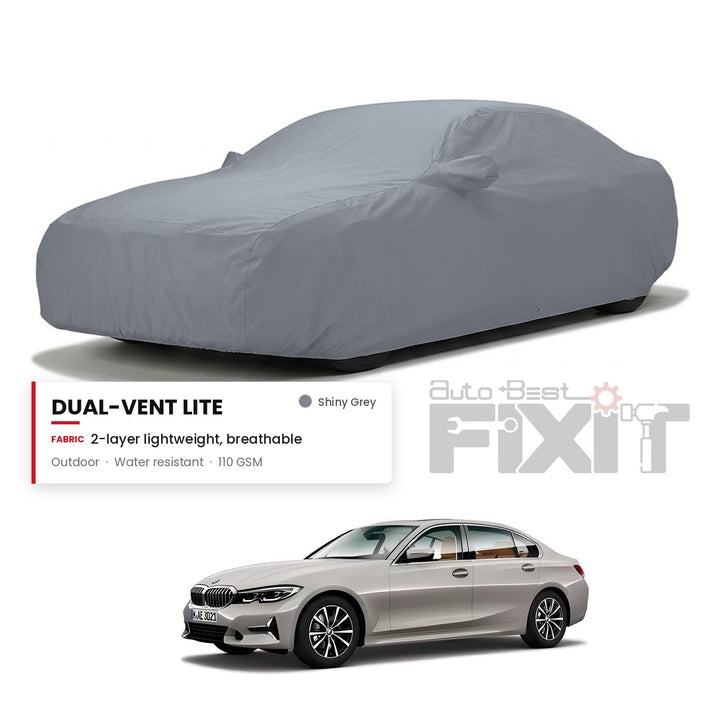 BMW 3 Series 330Li Car Body Cover Waterproof, Scratch Proof with Cotton Lining, Mirror & Antenna Pockets