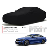 BMW 3 Series Car Body Cover Waterproof, Scratch Proof with Cotton Lining, Mirror & Antenna Pockets