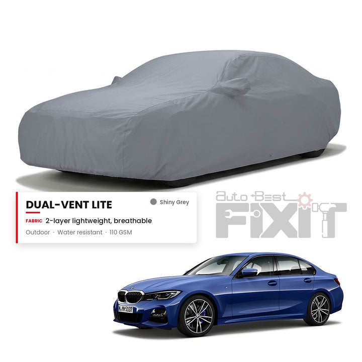 BMW 3 Series Car Body Cover Waterproof, Scratch Proof with Cotton Lining, Mirror & Antenna Pockets