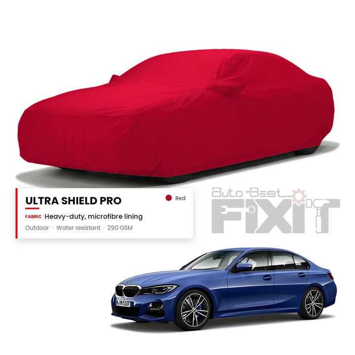BMW 3 Series Car Body Cover Waterproof, Scratch Proof with Cotton Lining, Mirror & Antenna Pockets