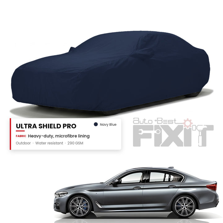 BMW 5 Series 2017-2024 Car Body Cover Waterproof, Scratch Proof with Cotton Lining, Mirror & Antenna Pockets
