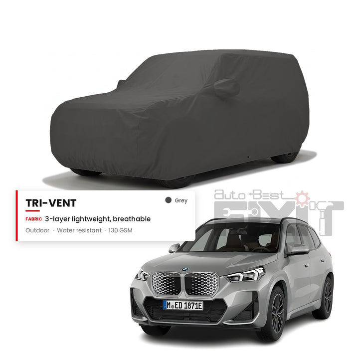 BMW iX1 Car Body Cover Waterproof, Scratch Proof with Cotton Lining, Mirror & Antenna Pockets