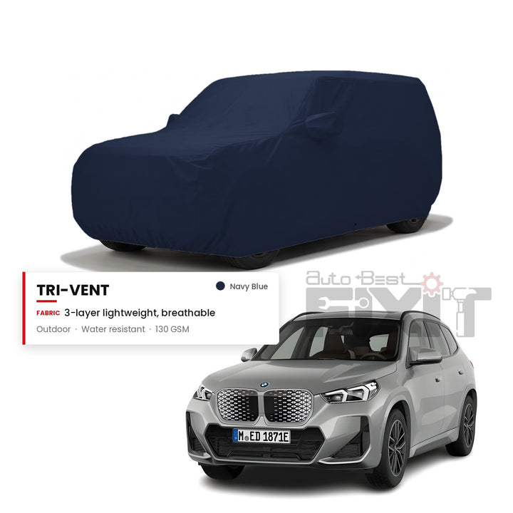BMW iX1 Car Body Cover Waterproof, Scratch Proof with Cotton Lining, Mirror & Antenna Pockets