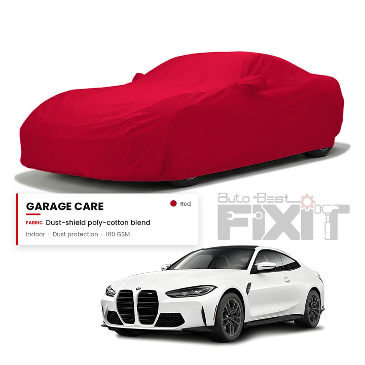 BMW M4 Car Body Cover Waterproof, Scratch Proof with Cotton Lining, Mirror & Antenna Pockets