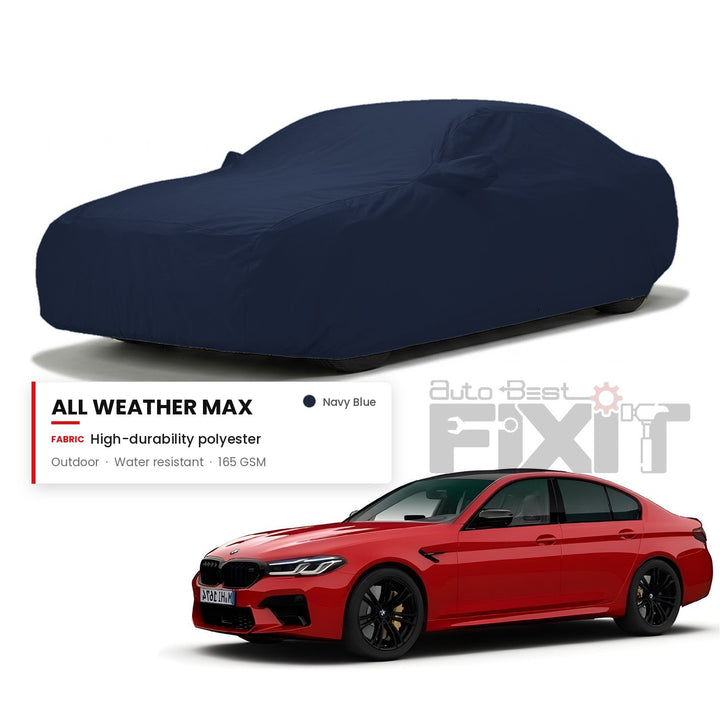 BMW M5 Car Body Cover Waterproof, Scratch Proof with Cotton Lining, Mirror & Antenna Pockets